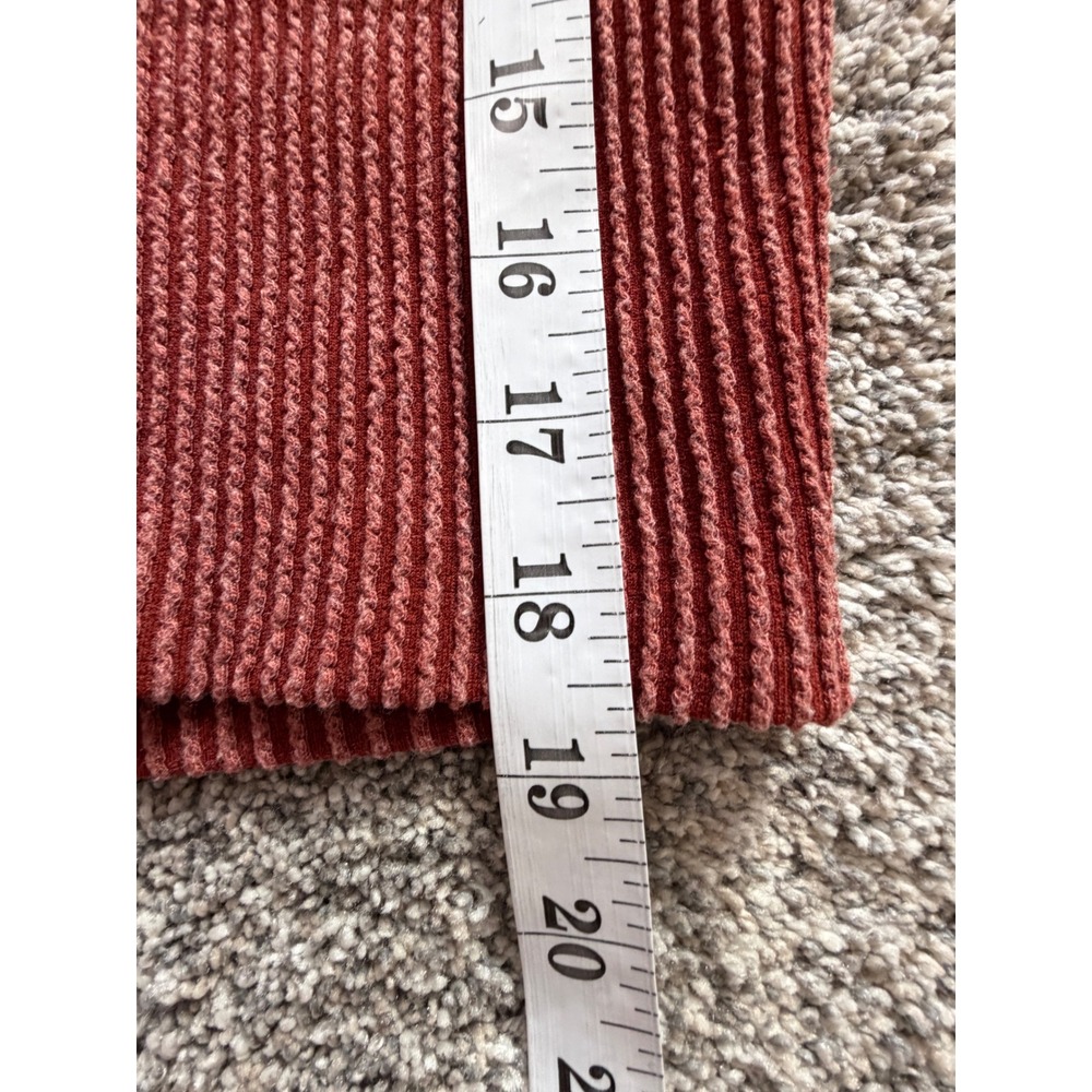 Willow + Root Womens Ribbed V-Neck Tank Top Rust Red Size XS Sleeveless Boho - Picture 5 of 6